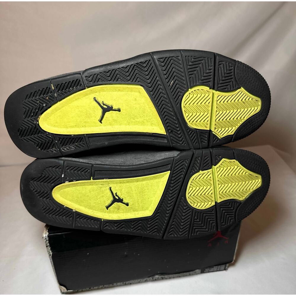 Size 11.5 - Nike Air Jordan 4 Retro SE Neon 95 Men's Shoes Ships Now - Picture 6 of 9